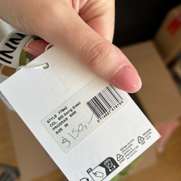 NWT Ganni Satin V-Neck Maxi Dress Sz 38 Going Green Cut-out Shoulder Front Slit - Picture 4 of 12